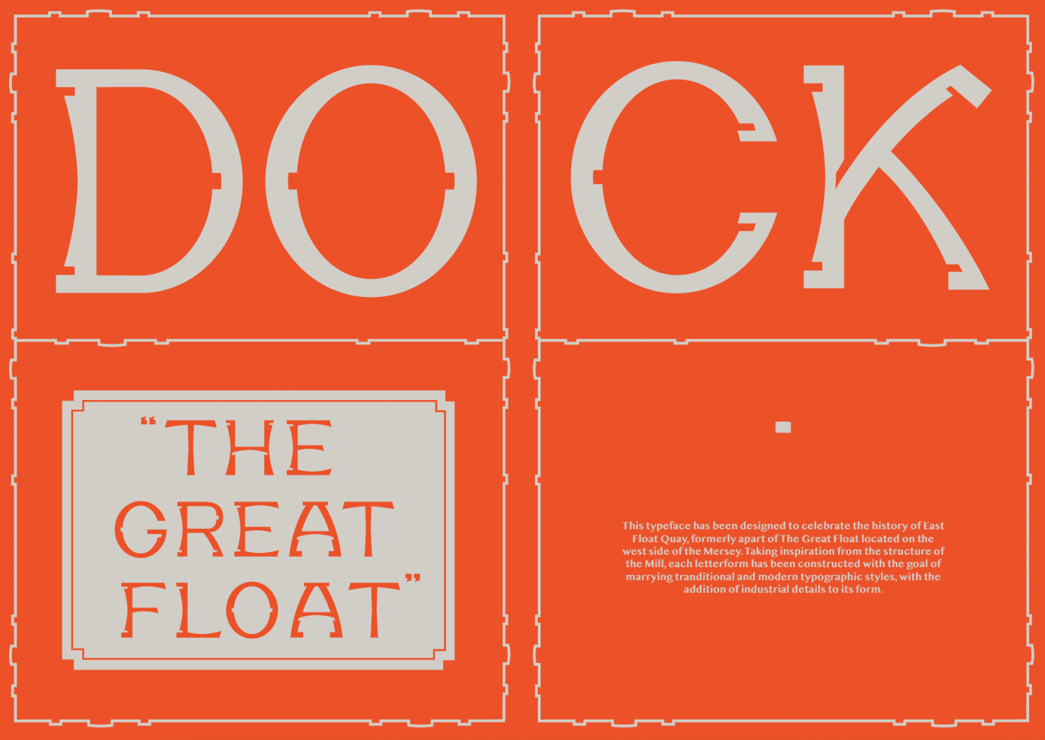 East Float typeface