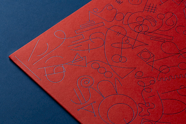 'Portal' Album cover, a close up of foil detailing.