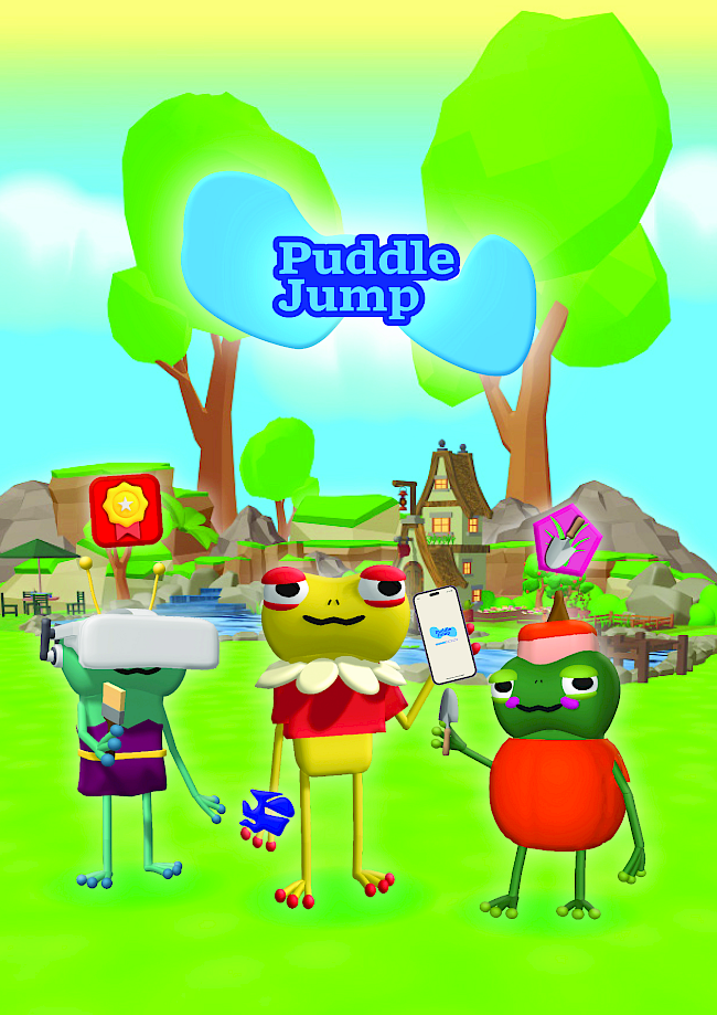 Puddle Jump Project: These are some outcomes from a game I made to help children overcome grief using an art therapy based app/ VR game.