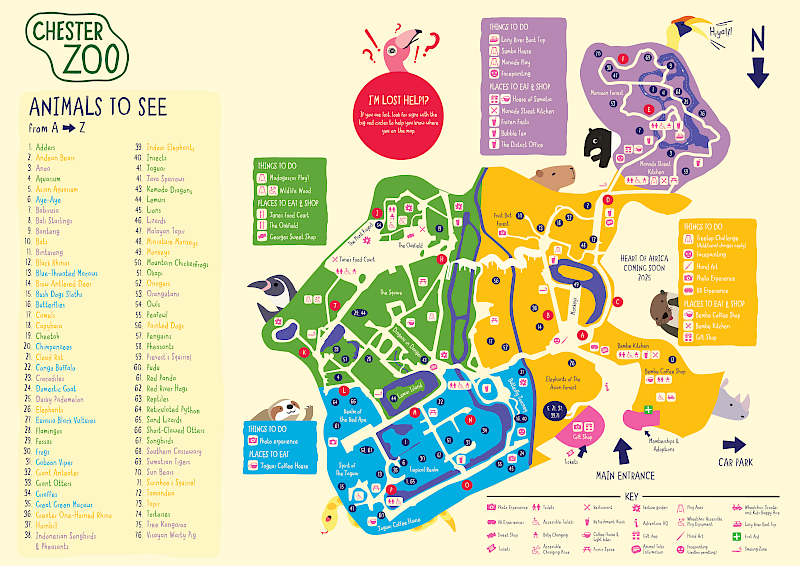 Chester Zoo Map