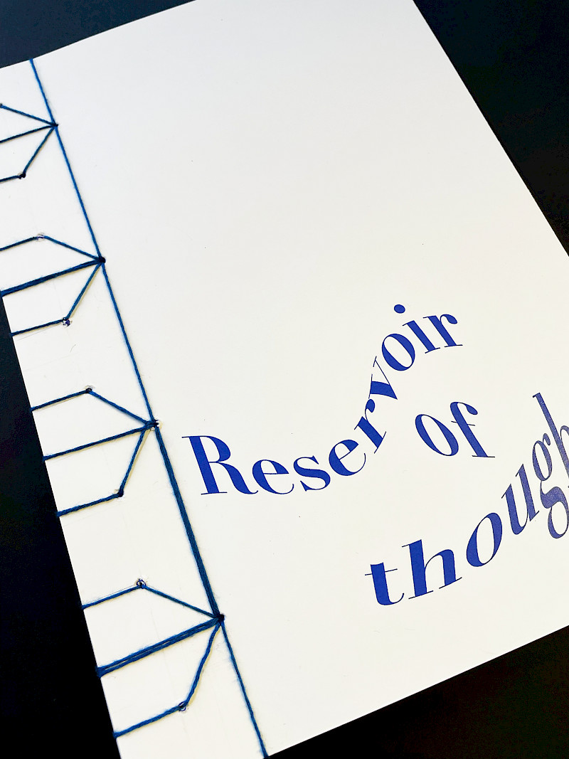 The reservoir of thoughts is a typographic publication that interprets the unconscious mind, it consists of a series of documented human responses all designed as experimental type pieces.