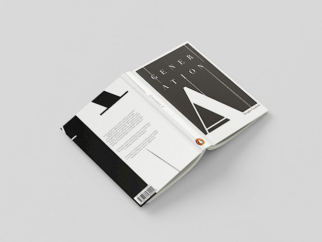 Penguin book series, the design is centered around typography used in a clear and elegant way. The theme is running through all elements of the book, the lines are representative of the concept of time.