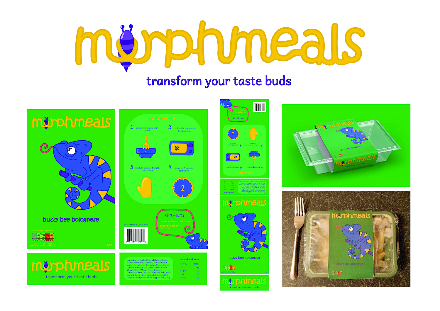 Morphmeals is a brand of ready meals for children that uses insect protein as a replacement for meat in classic ready meals.