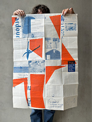 (594 x 841, double-sided screenprint) Collaborative project by Bibi Lewin-Sanderson and Roxanna…