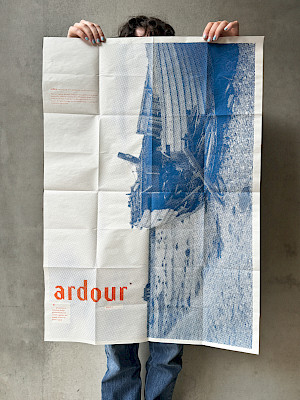 (594 x 841, double-sided screenprint) Collaborative project by Bibi Lewin-Sanderson and Roxanna…