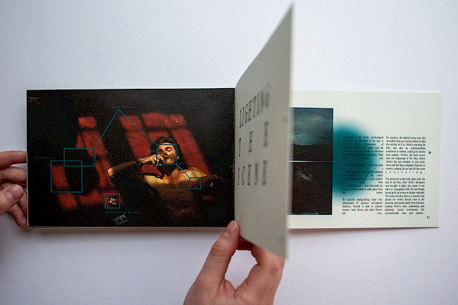 OPIA; A publication for a hypothetical film festival created by myself & fellow designer Lucy Nathan. Opia explores 4 surrealist thriller films, from 4 decades, through the colourway of red & blue; as this palette can be found throughout this genre. This publication would include red & blue translucent cells that would be used to reveal layered imagery. These are a select few spreads I designed, printed and bound.