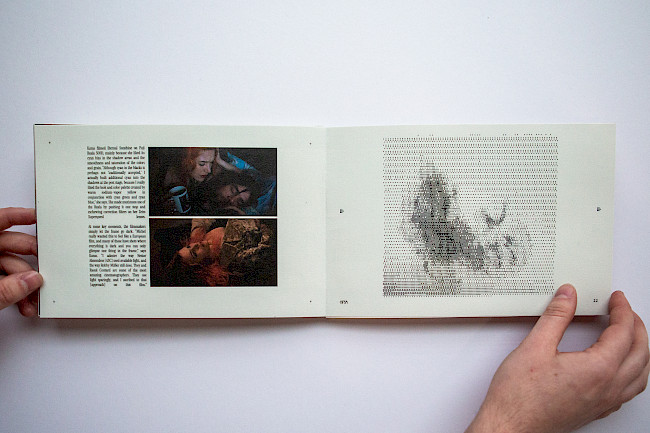 OPIA; A publication for a hypothetical film festival created by myself & fellow designer Lucy Nathan. Opia explores 4 surrealist thriller films, from 4 decades, through the colourway of red & blue; as this palette can be found throughout this genre. This publication would include red & blue translucent cells that would be used to reveal layered imagery. These are a select few spreads I designed, printed and bound.